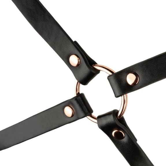HARNESS SEXY PER DONNA A COLLARINO IN ECOPELLE REGOLABILE ROSY GOLD