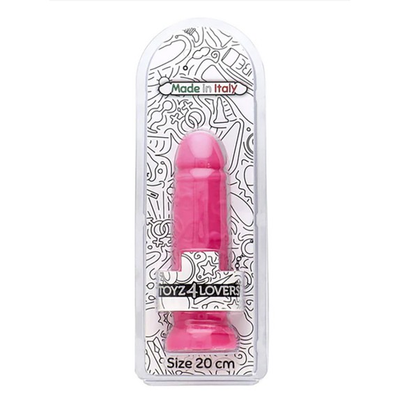 FALLO DILDO REALISTICO 20 CM IN JELLY BLU CON VENTOSA