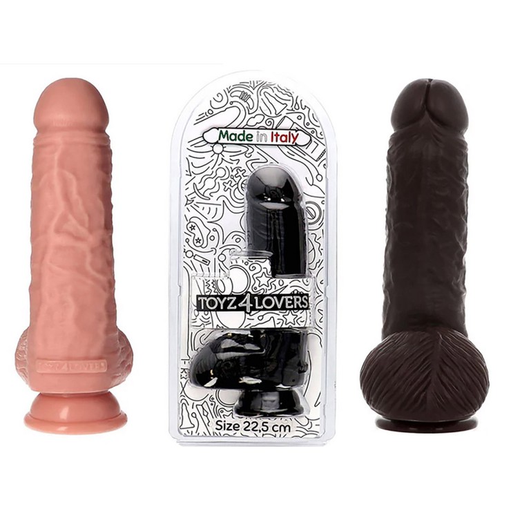 FALLO REALISTICO IN PVC CON TESTICOLI NERO O CARNE ULISSE...