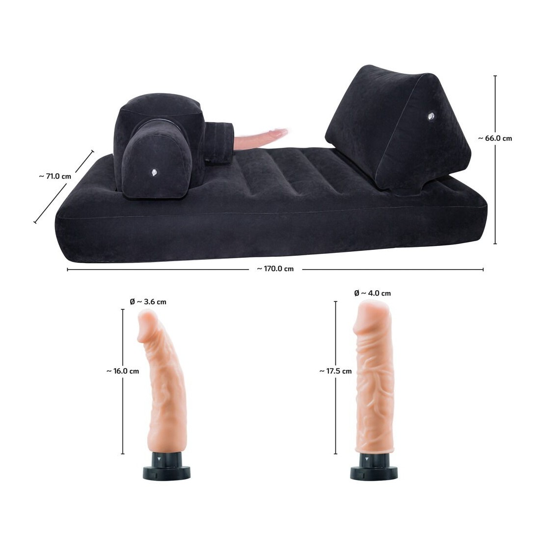 LETTINO GONFIABILE CON MACCHINA DEL SESSO 2...