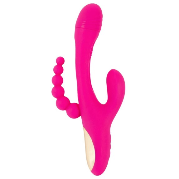 copy of SEX TOY 3IN1 PER DONNA LINGUA INTERNA CON VIBRAZIONE SU CLITORIDE E PALLINE ANALI SMILE
