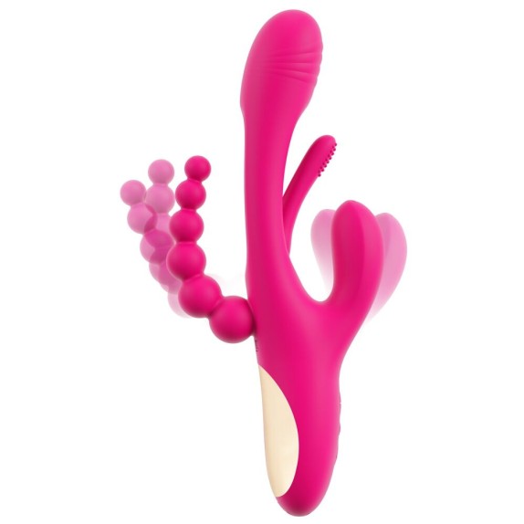 copy of SEX TOY 3IN1 PER DONNA LINGUA INTERNA CON VIBRAZIONE SU CLITORIDE E PALLINE ANALI SMILE
