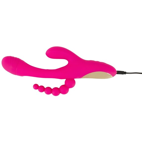copy of SEX TOY 3IN1 PER DONNA LINGUA INTERNA CON VIBRAZIONE SU CLITORIDE E PALLINE ANALI SMILE