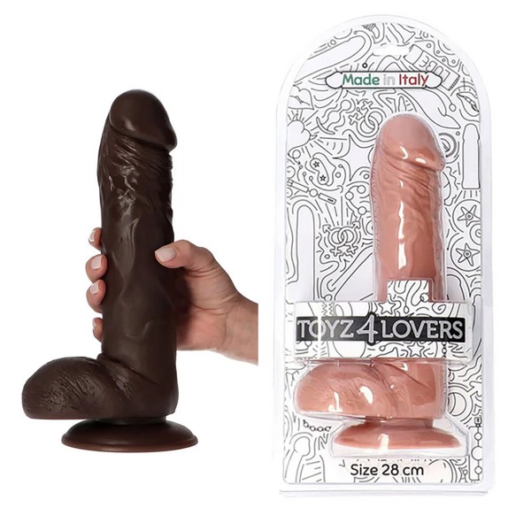DILDO XXL DI GRANDI DIMENSIONI 28 CM CON AMPIA BASE TOYZ4LOVERS