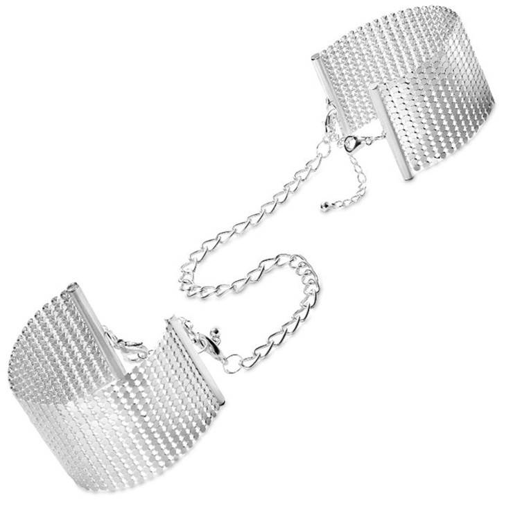 MANETTE GIOIELLO SEXY IN RETE METALLICA ARGENTO...
