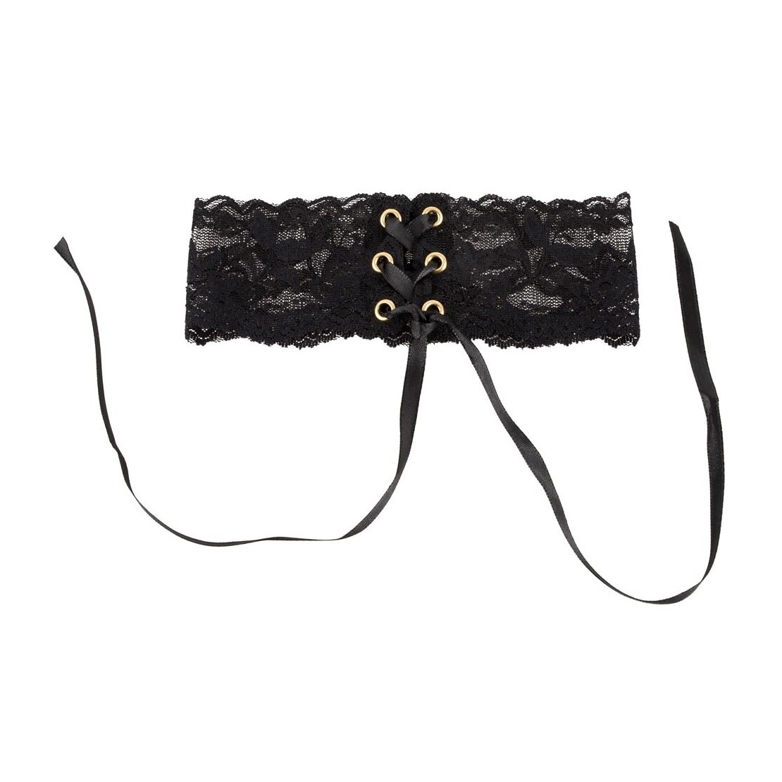 COLLARINO IN PIZZO SEXY NERO RICAMATO CON...