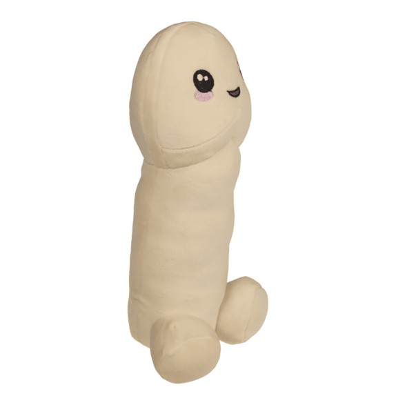 PELUCHES MORBIDO A FORMA DI PENE LUNGO 30 CM CON SMILE RICAMATO