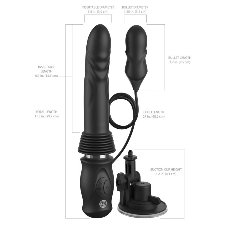 MINI SEX-MACHINE CON VIBRAZIONE E MOVIMENTO A SPINTA CON... 2