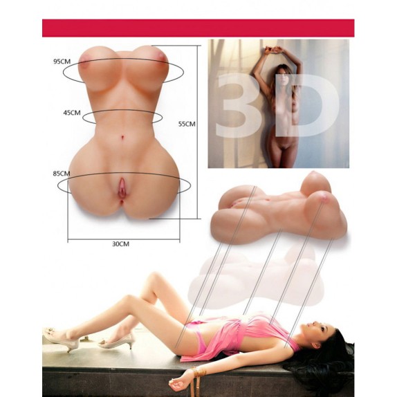 copy of MEZZO BUSTO REALISTICO DI DONNA CON VAGINA E ANO PENETRABILE FUCK ME BARE