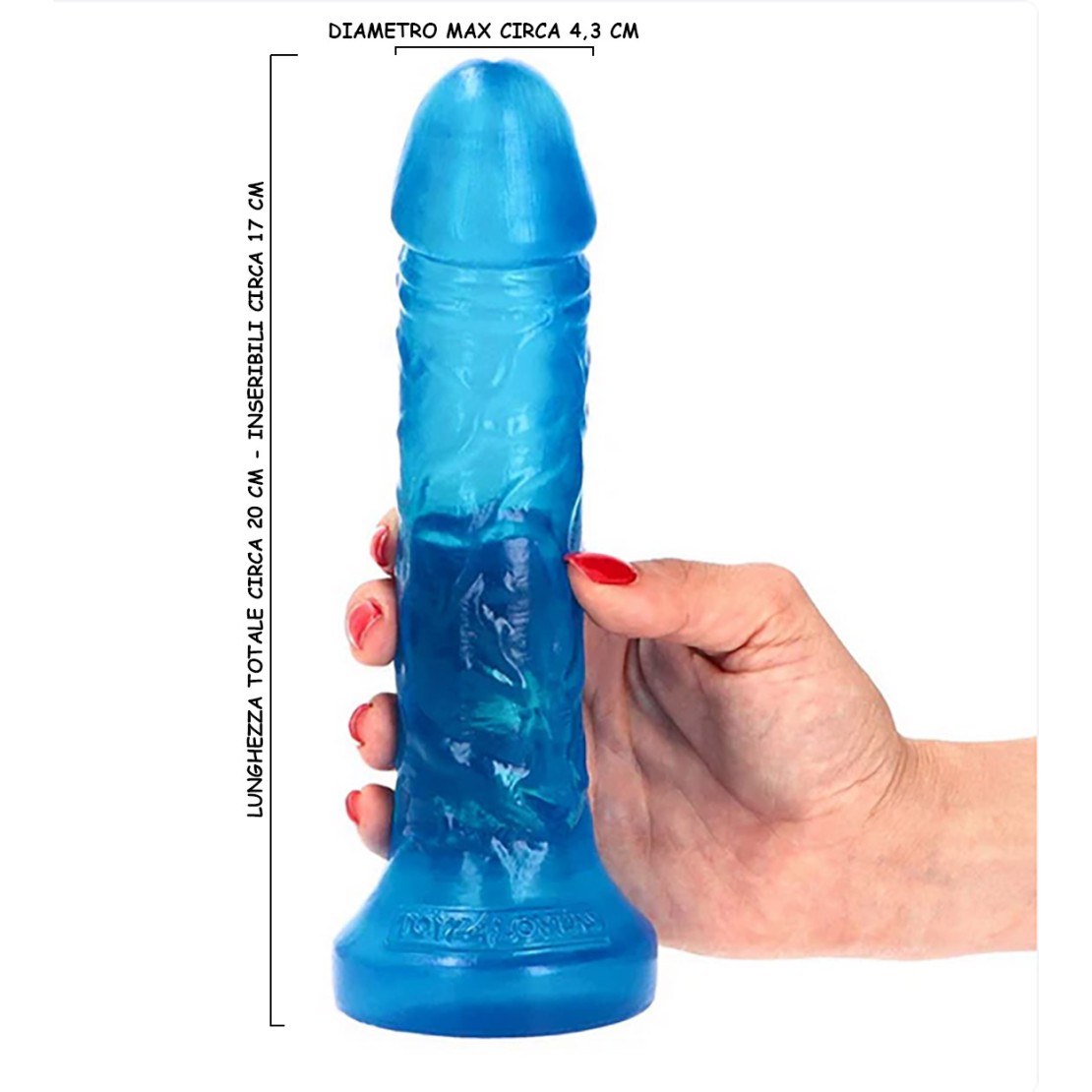 DILDO REALISTICO IN JELLY SEXY CON VENTOSA DA...