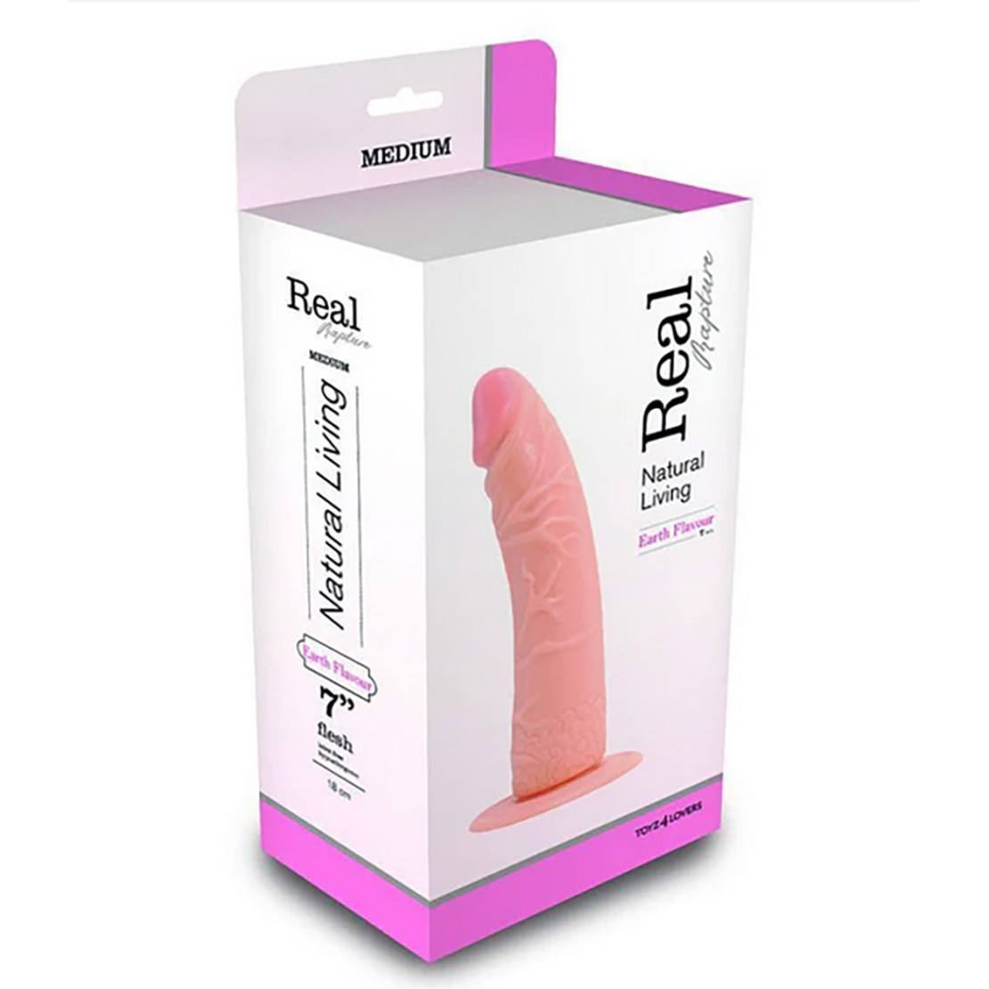 DILDO REALISTICO CON VENTOSA IN PVC COLOR CARNE...