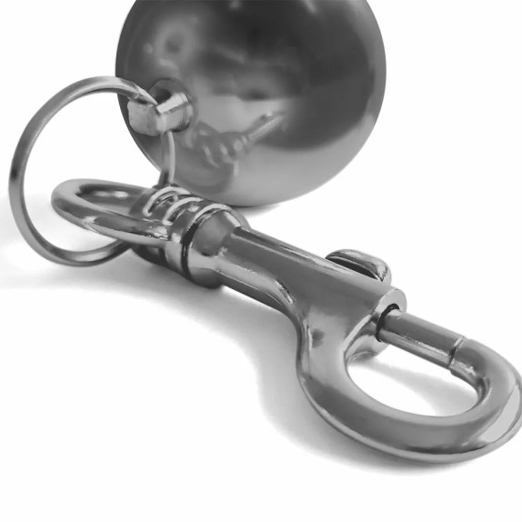 PESO A SFERA CON GANCIO SEX TOY IN ACCIAIO INOSSIDABILE VARIE MISURE