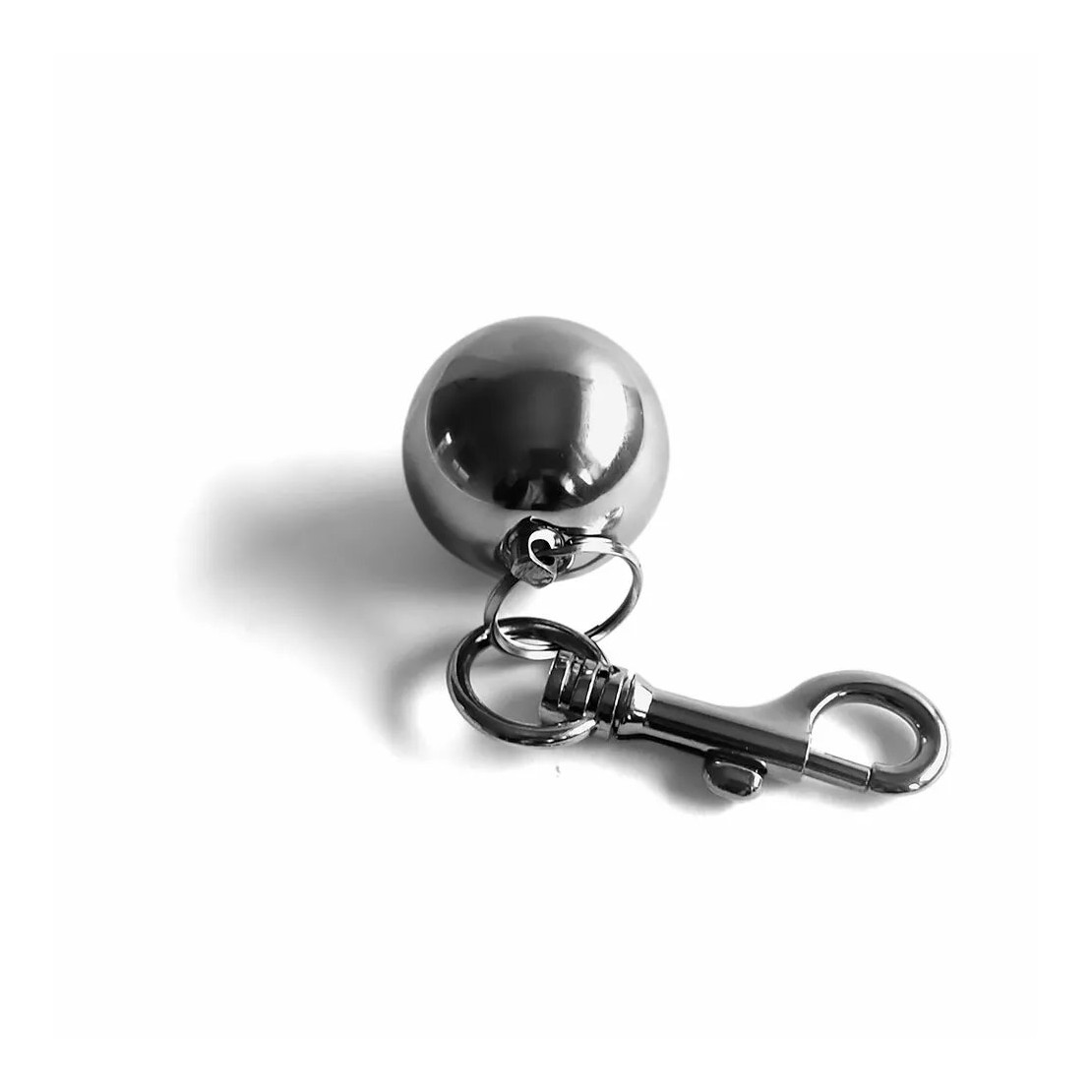 PESO A SFERA CON GANCIO SEX TOY IN ACCIAIO...