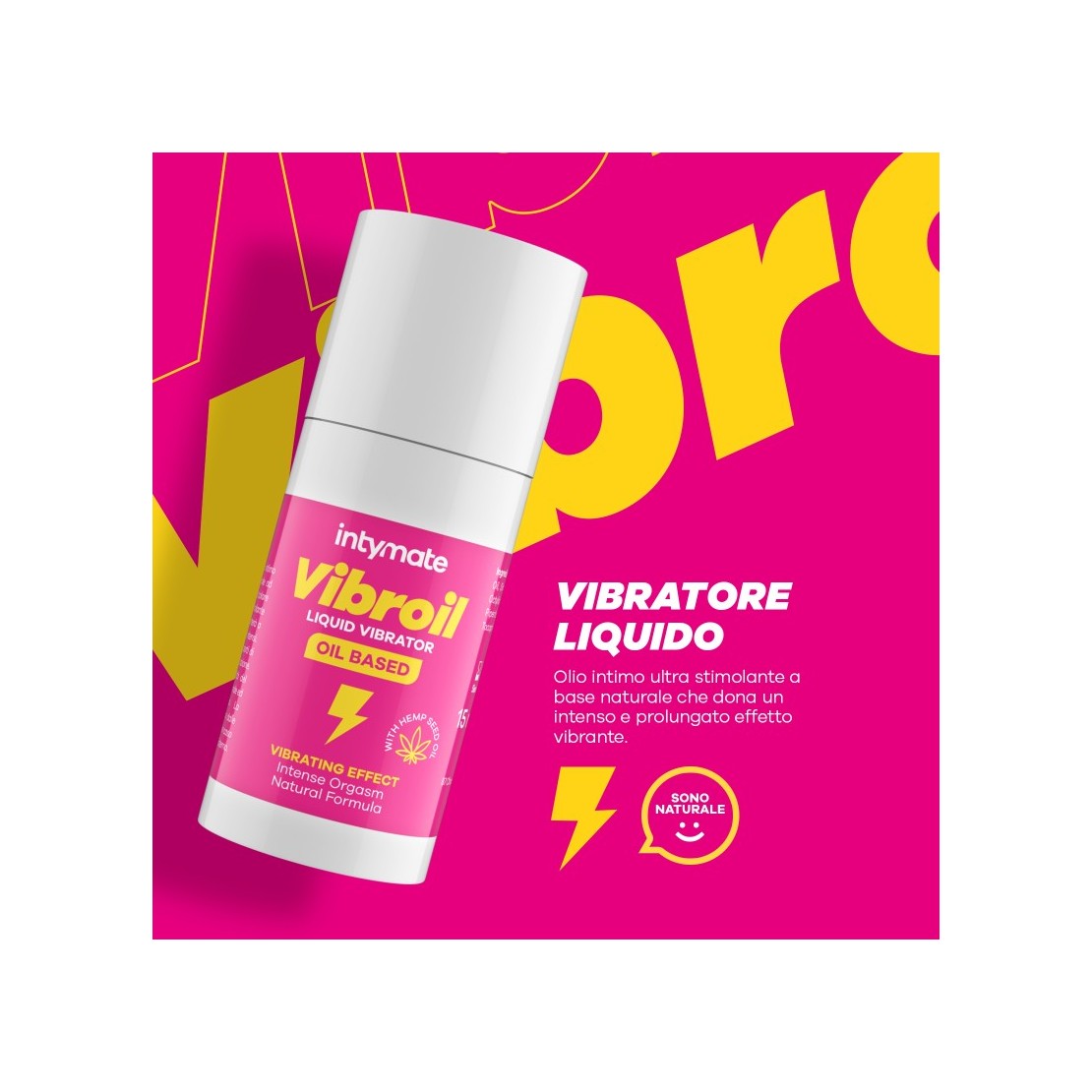 OLIO INTIMO STIMOLANTE EFFETTO VIBRANTE DONNA E...