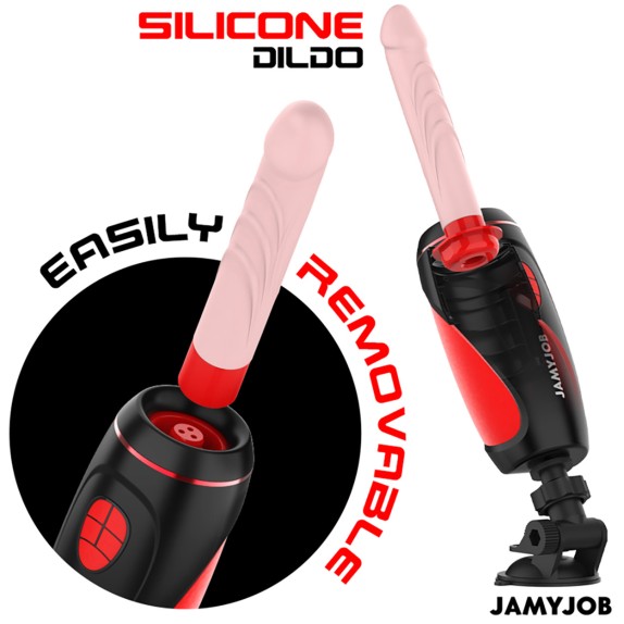 SEX-MACHINE COMPATTA VIBRANTE & SU E GIÙ CON VENTOSA E TELECOMANDO PYSTON