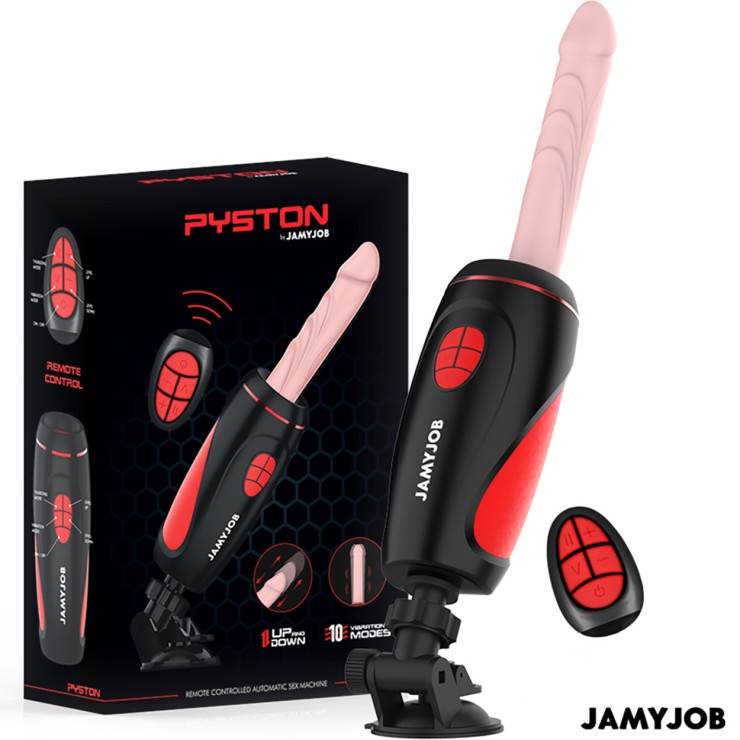 SEX-MACHINE COMPATTA VIBRANTE & SU E GIÙ CON VENTOSA E...