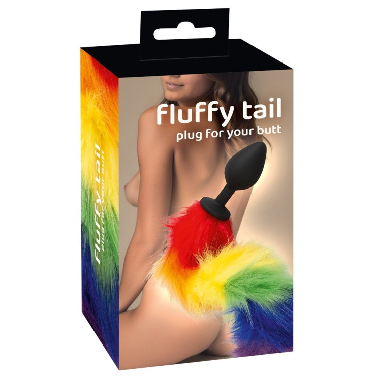 PLUG ANALE NERO IN SILICONE CON CODA IN PELLICCIA... 2