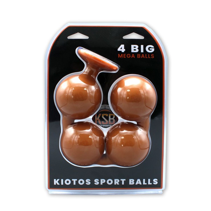 4 SFERE ANALI MORBIDE DA 8,8 CM IN SILICONE LIQUIDO KSB
