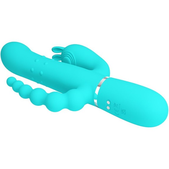 VIBRATORE RABBIT CON PALLINE ANALI E MOVIMENTO TWINKELED TENDERNESS