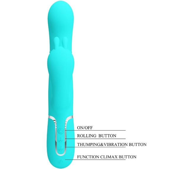 VIBRATORE RABBIT CON PALLINE ANALI E MOVIMENTO TWINKELED TENDERNESS