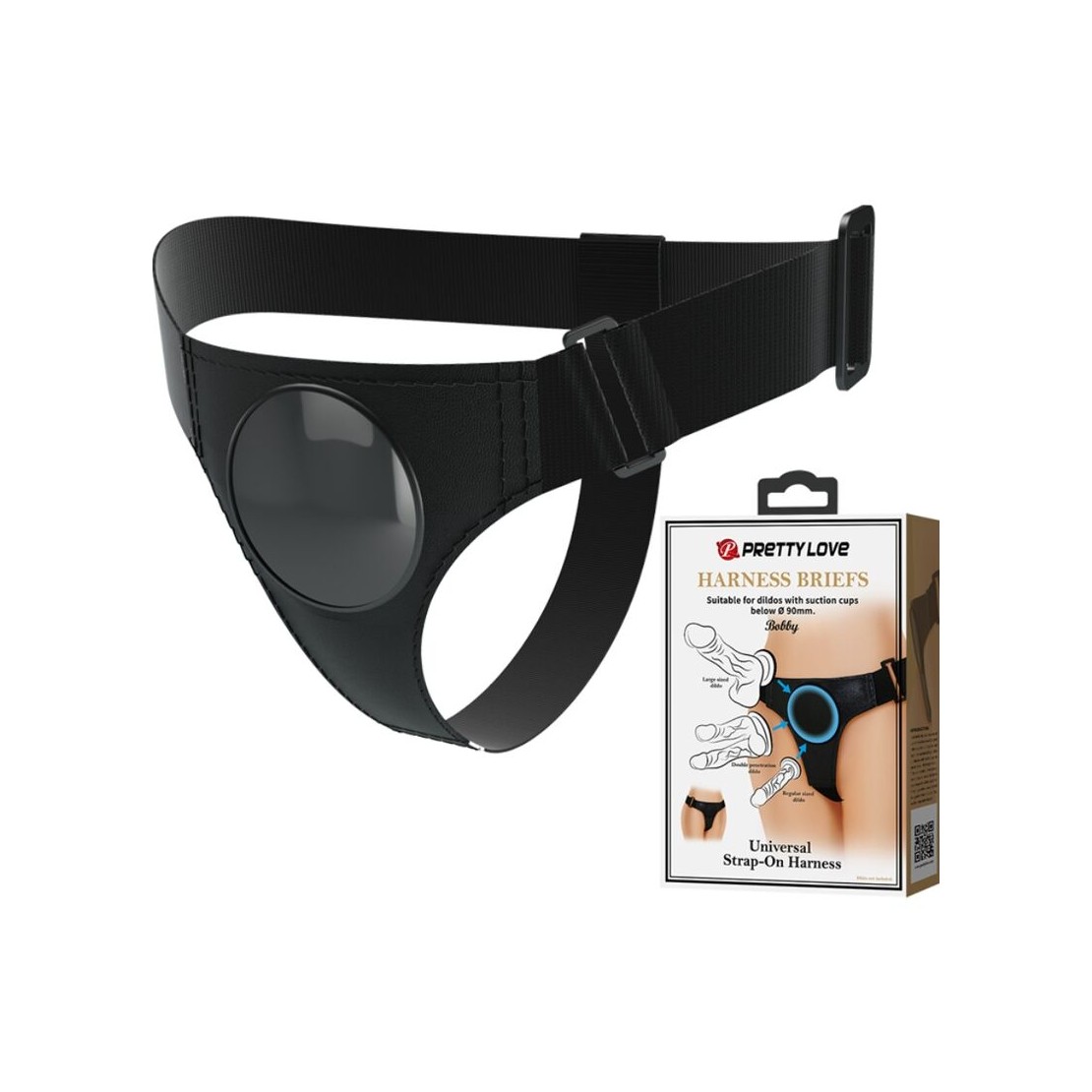 MUTANDINA PER STRAP-ON REGOLABILE CON VENTOSA...