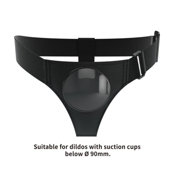MUTANDINA PER STRAP-ON REGOLABILE CON VENTOSA COMPATIBILE CON DILDI E VIBRATORI