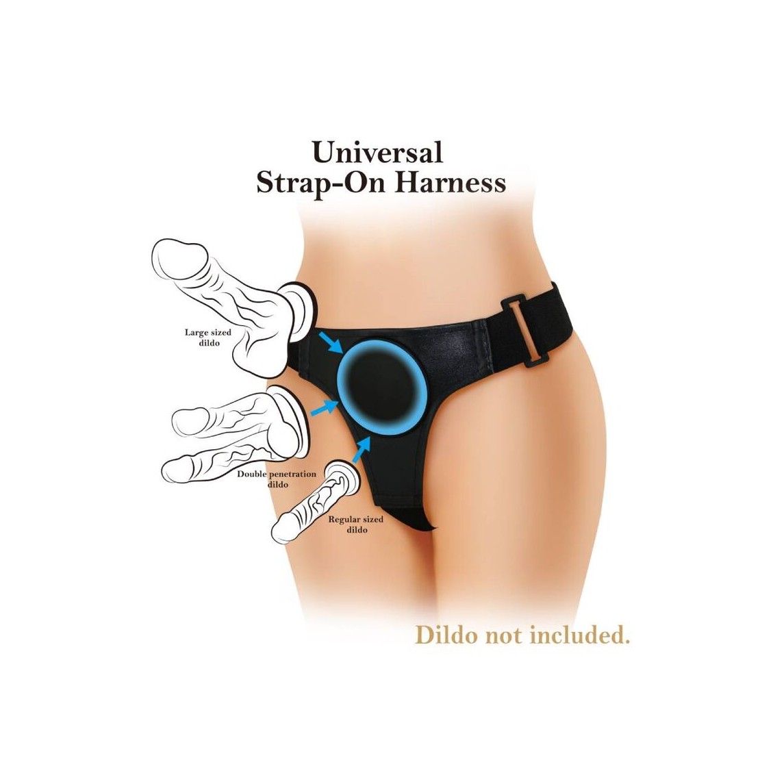 MUTANDINA PER STRAP-ON REGOLABILE CON VENTOSA...