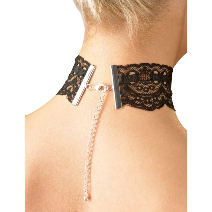 copy of COLLARINO IN PIZZO NERO CON CATENINA REGOLABILE 2
