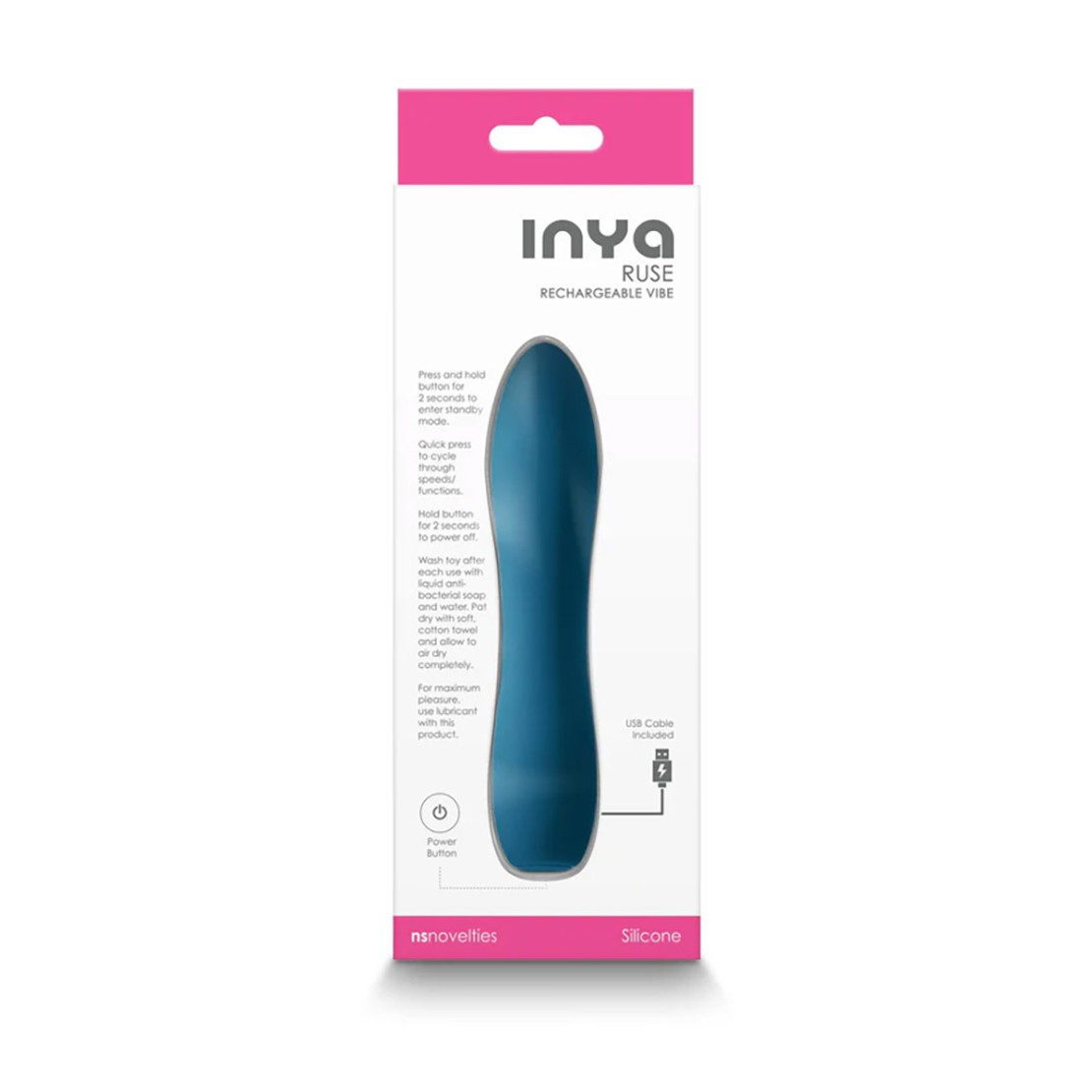 VIBRATORE COMPATTO E RICARICABILE USB INYA