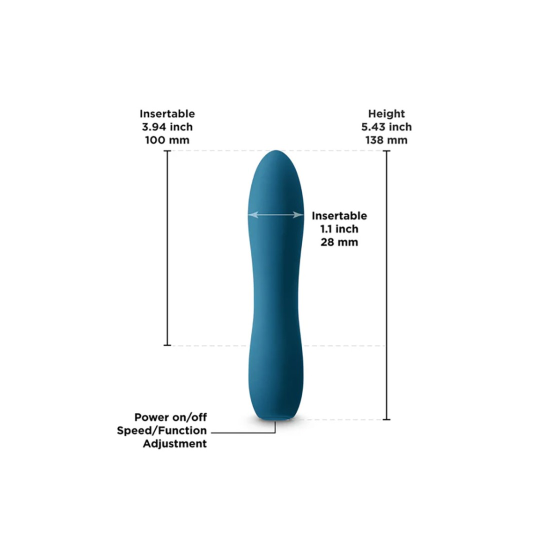 VIBRATORE COMPATTO E RICARICABILE USB INYA