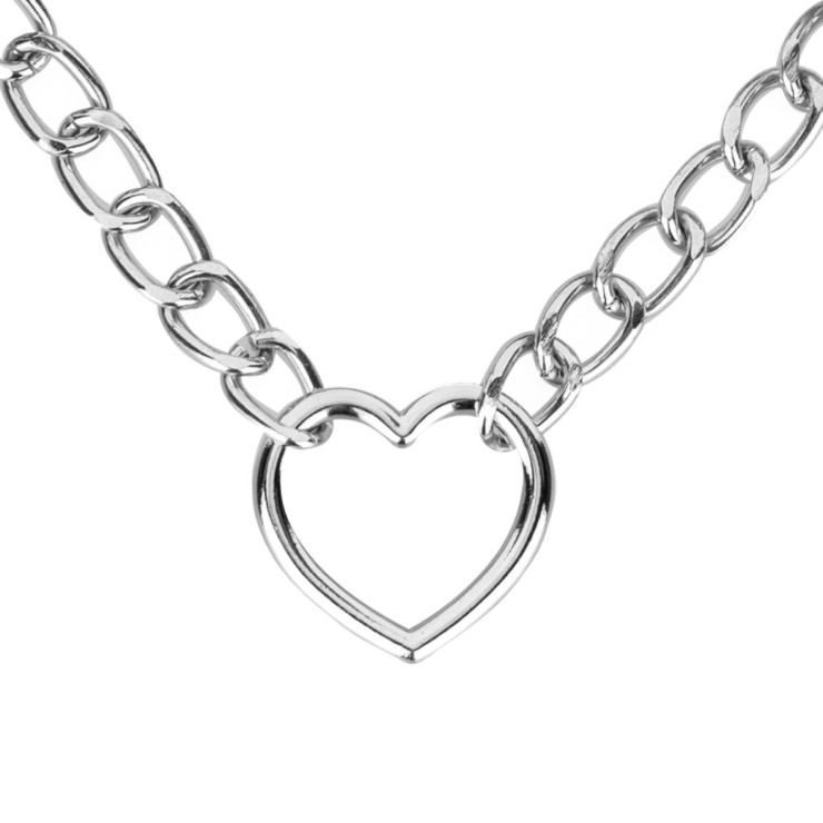copy of COLLARE SEXY IN CATENA CON CUORE E ECOPELLE CON... 2