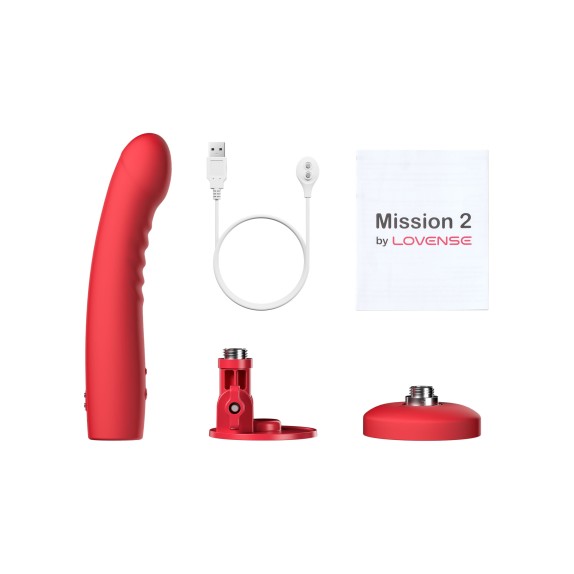 DILDO VIBRANTE CON VENTOSA SENSIBILE AL TATTO CON APP MISSION 2 LOVENSE