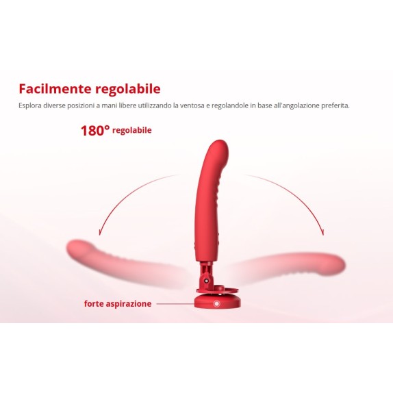 DILDO VIBRANTE CON VENTOSA SENSIBILE AL TATTO CON APP MISSION 2 LOVENSE
