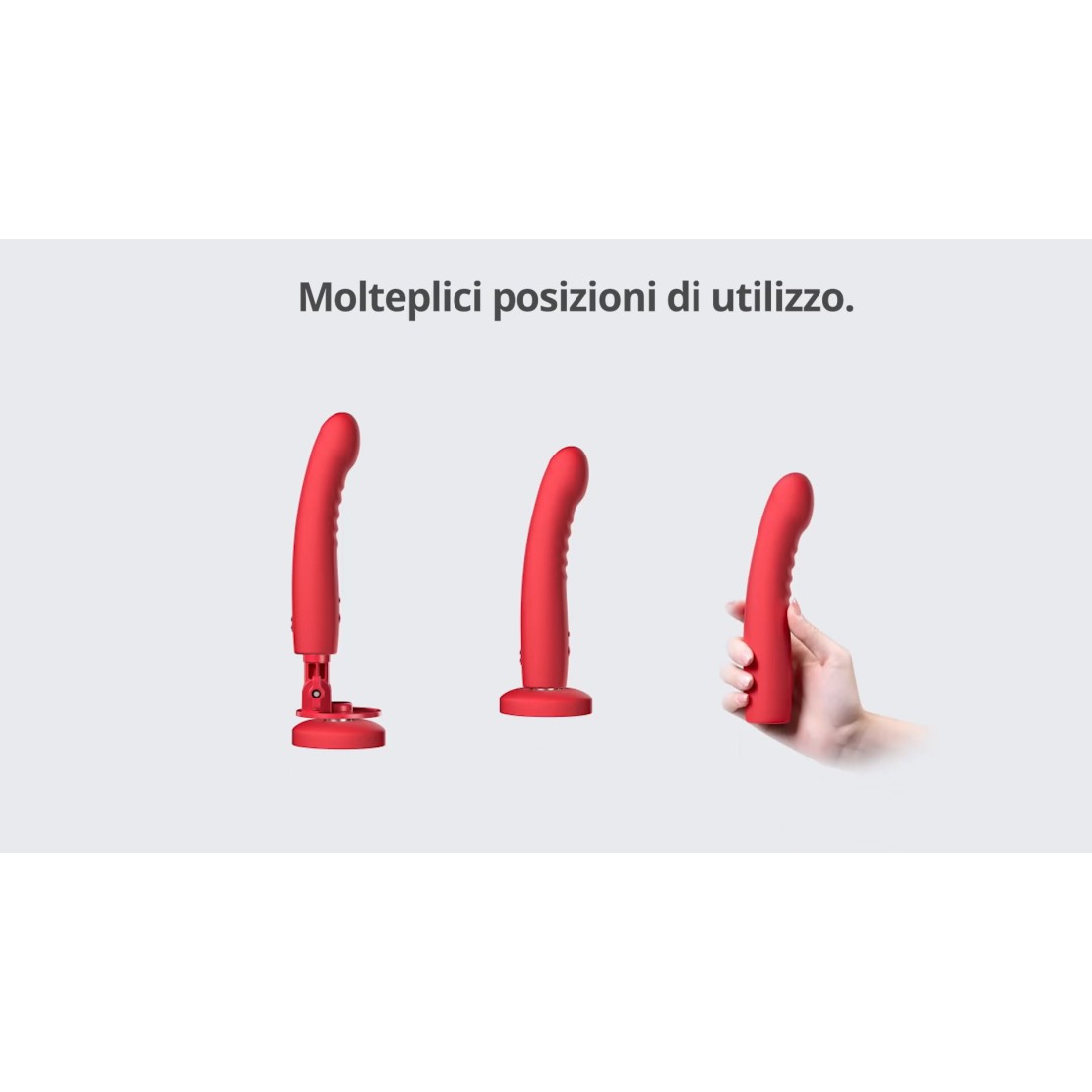 DILDO VIBRANTE CON VENTOSA SENSIBILE AL TATTO...