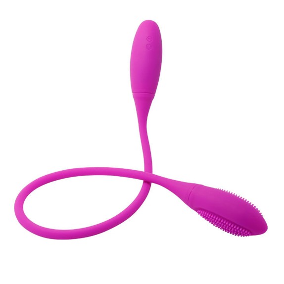 VIBRATORE DOPPIO AD OVETTO PIEGHEVOLE E RICARICABILE SNAKY VIBE