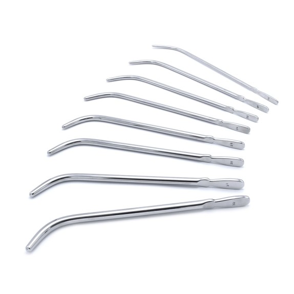 copy of SET 8 SONDE URETRALI CURVE LARGE VAN BUREN IN ACCIAIO VARIE MISURE