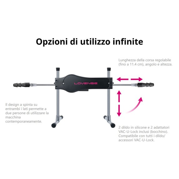 LOVENSE SEX MACHINE CON APP A DISTANZA & PER CAMMING E ONLYFANS