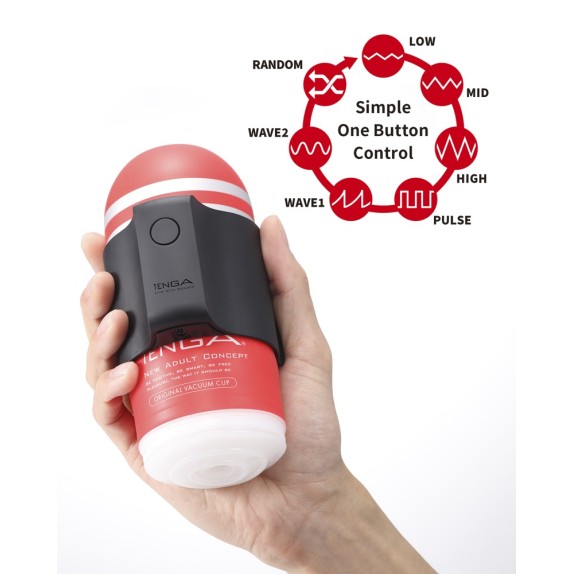 KIT 2 MASTURBATORI CON ADATTATORE VIBRANTE CUP VIBRATOR LIMITED SET TENGA