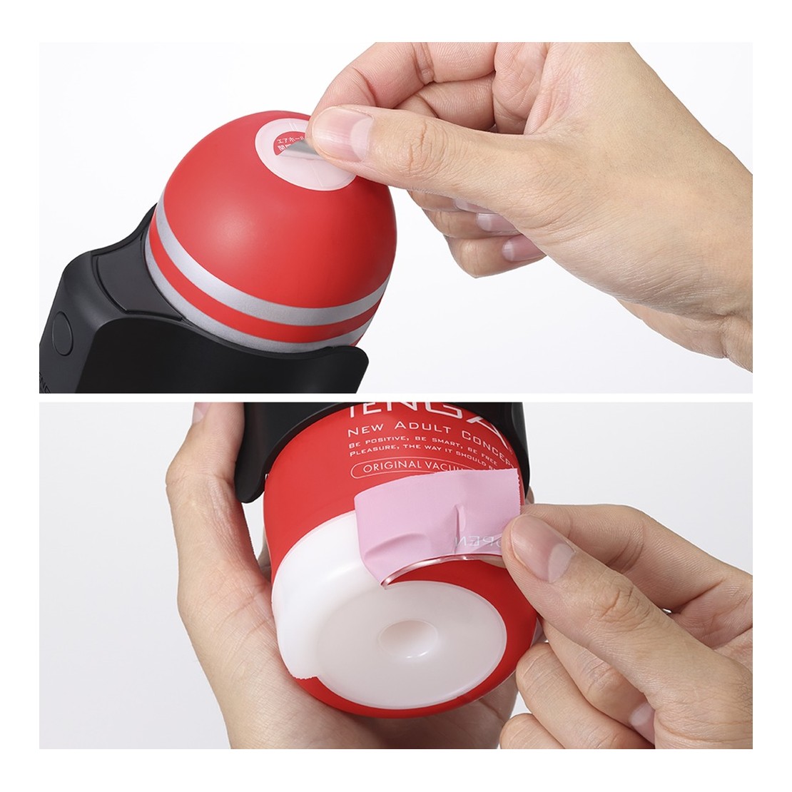 KIT 2 MASTURBATORI CON ADATTATORE VIBRANTE CUP...