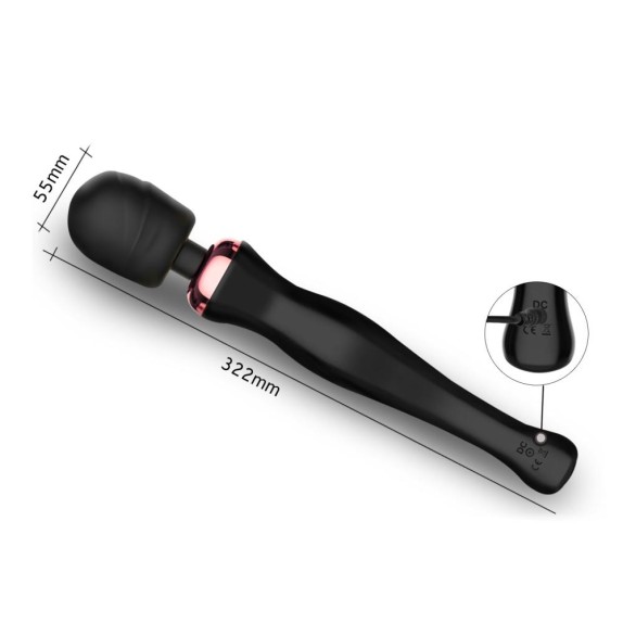 WAND MASSAGGIATORE CLITORIDEO VIBRANTE CON TESTA FLESSIBILE OSCAR