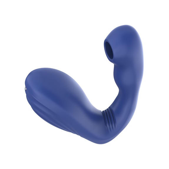 STIMOLATORE PROSTATICO CON SUZIONE E VIBRAZIONE & TELECOMANDO ALPHA AROUSER