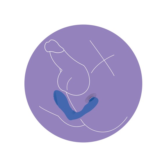 STIMOLATORE PROSTATICO CON SUZIONE E VIBRAZIONE & TELECOMANDO ALPHA AROUSER