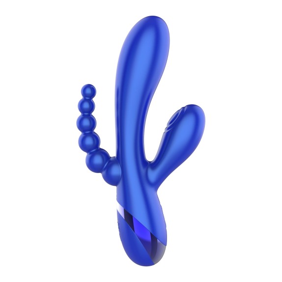 SEX TOY VIBRANTE TRIPLA STIMOLAZIONE PER IL PUNTO G CLITORIDE E ANALE