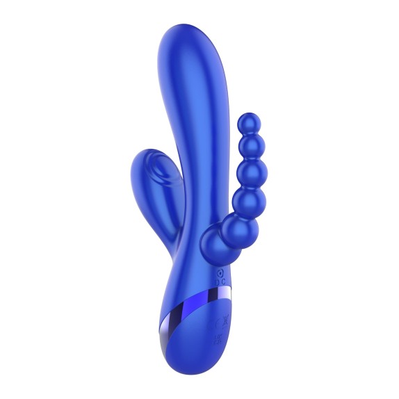SEX TOY VIBRANTE TRIPLA STIMOLAZIONE PER IL PUNTO G CLITORIDE E ANALE