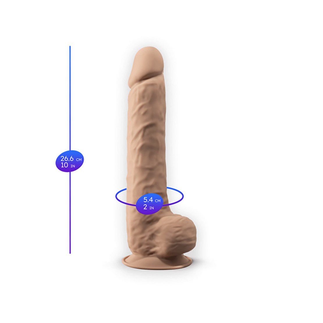 SEX TOY FALLO REALISTICO CON TESTICOLI IN...