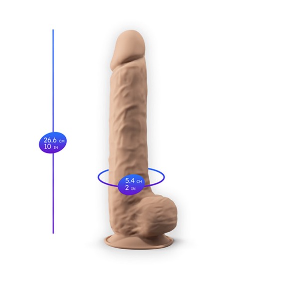 SEX TOY FALLO REALISTICO CON TESTICOLI IN SILICONE PREMIUM SILEXD 27 CM