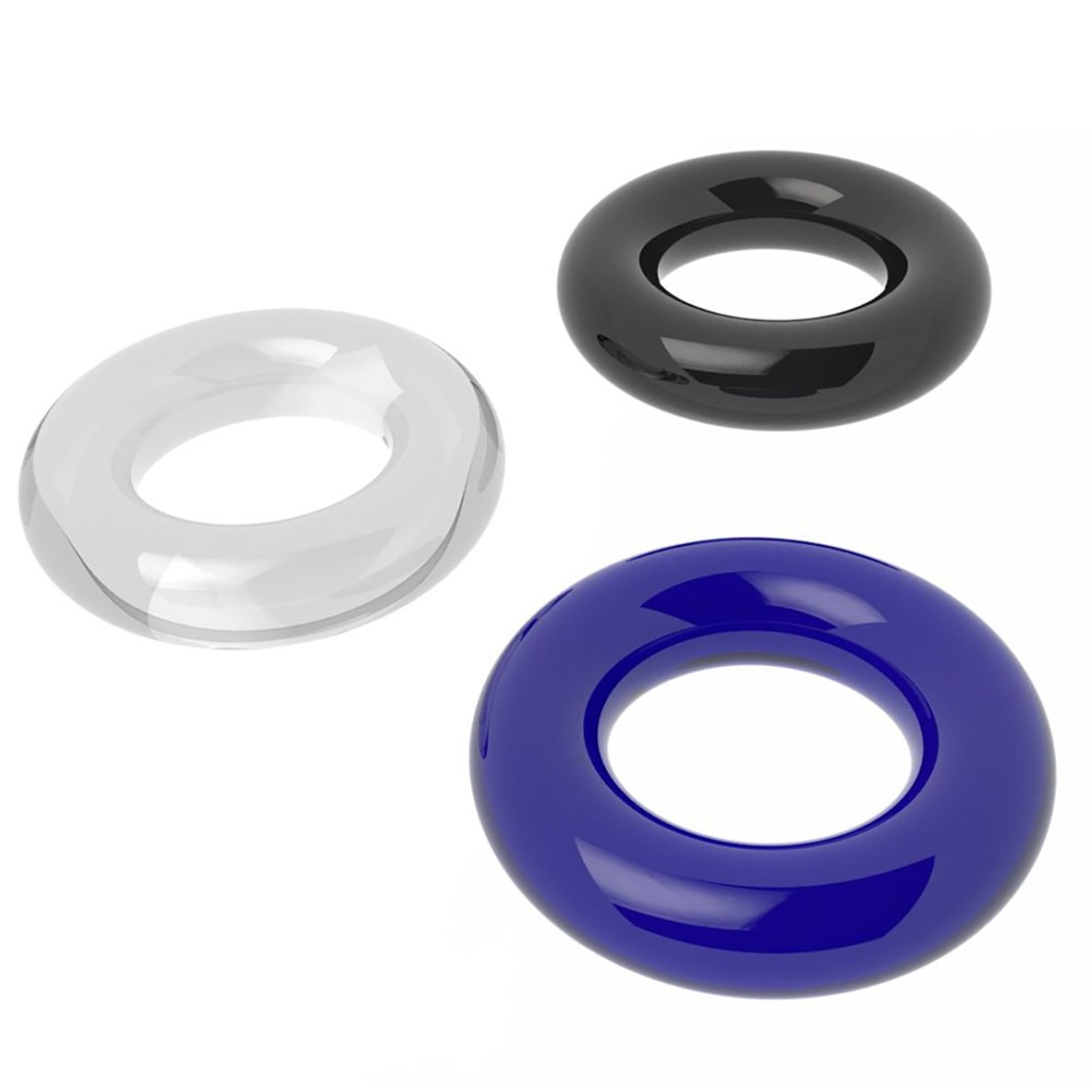 KIT 3 ANELLI PER PENE SEX TOY PER MANTENERE...