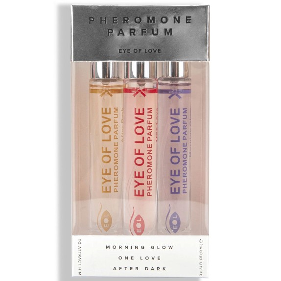 PROFUMI AL FEROMONE PER DONNA FORMATO DA VIAGGIO SET 3 PZ x 10mL