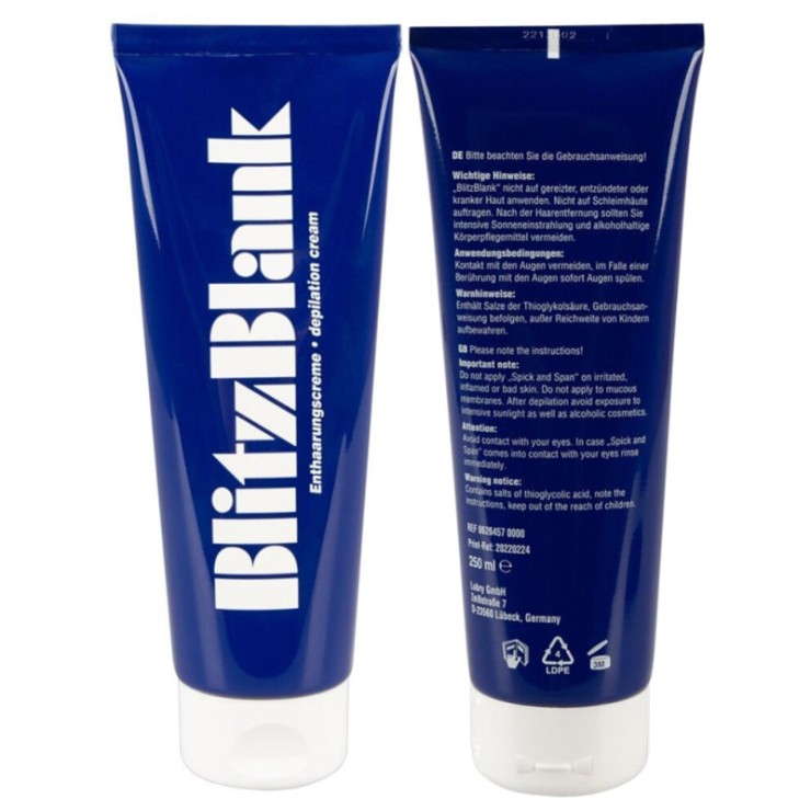 CREMA DEPILATORIA BLITZ BLANK 125 ML  2