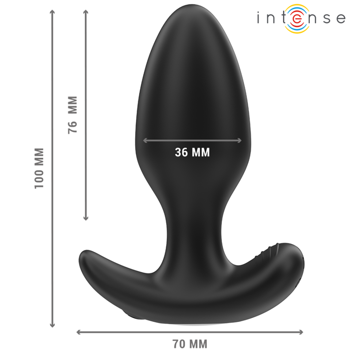 TAPPO ANALE NERO CON 10 VIBRAZIONI &...